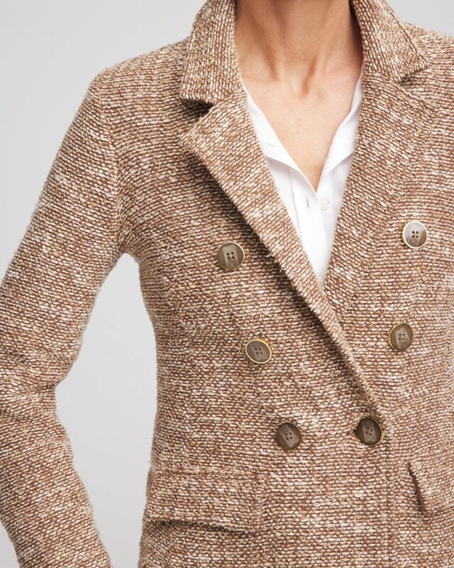 Tweed Double-Breasted Blazer - image 4
